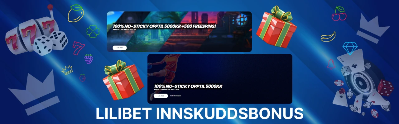 Lilibet innskuddsbonus i norge