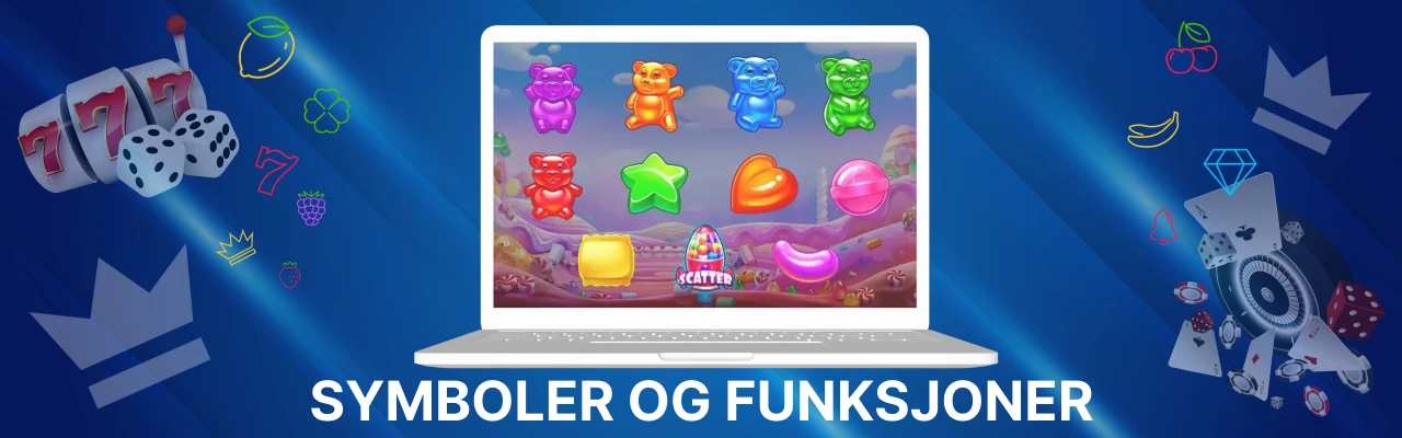 Symboler og funksjoner hos sugar rush