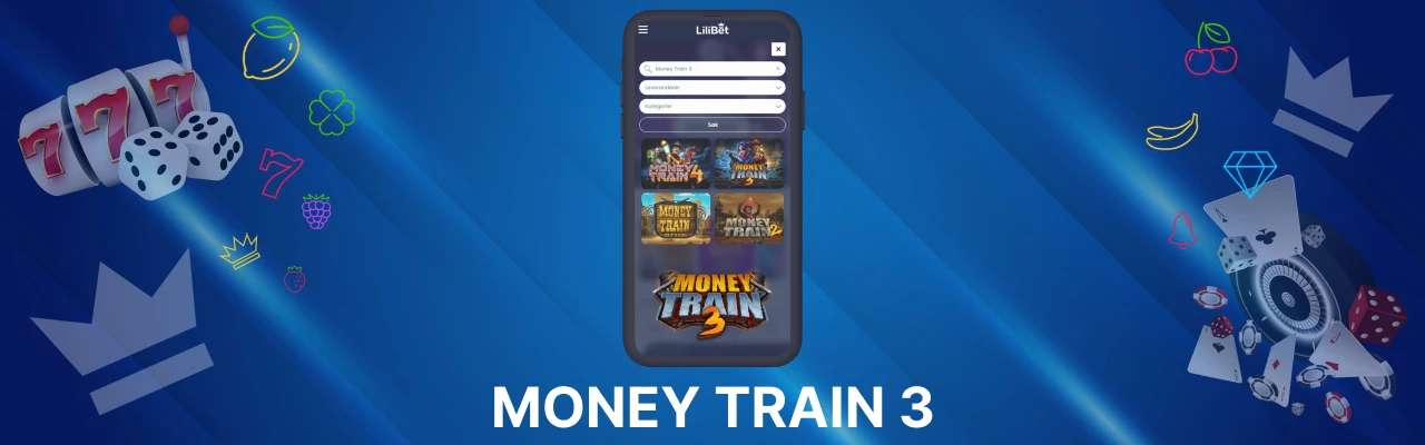 Spille på spilleautomaten money train 3