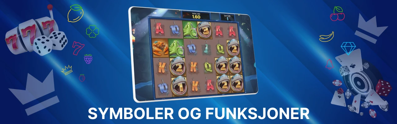 Symboler og funksjoner hos net gains