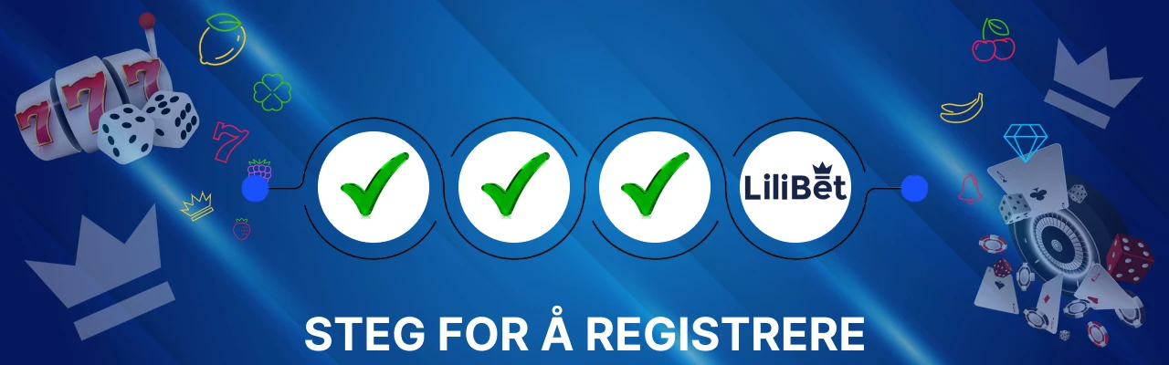 Registrere seg på lilibetcasino