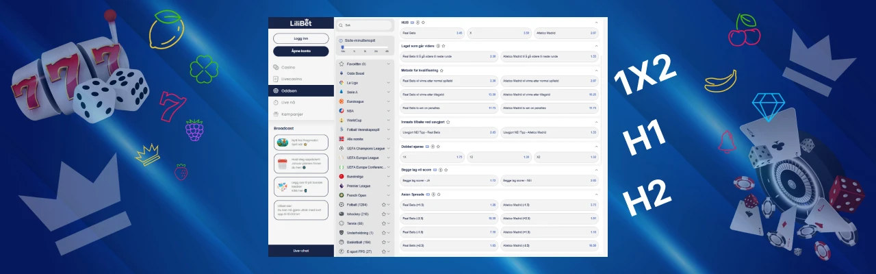 Bettingtyper hos lilibet