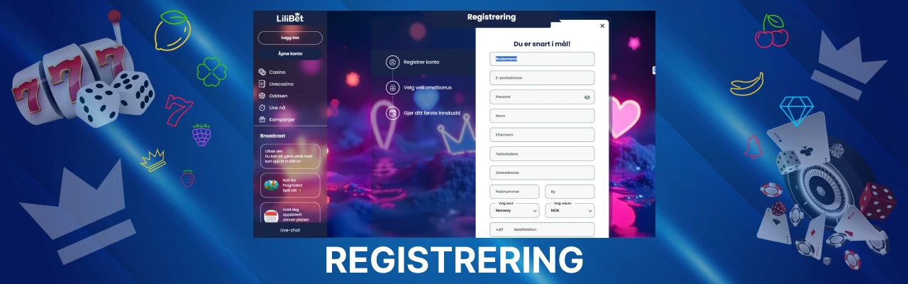 Hvordan registrere seg pa lilibet