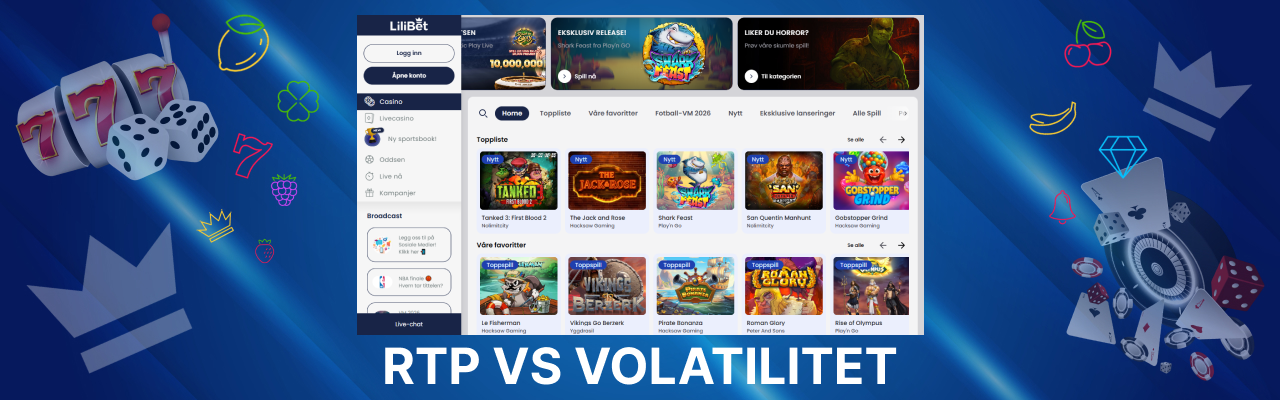 Rtp vs volatilitet forklart